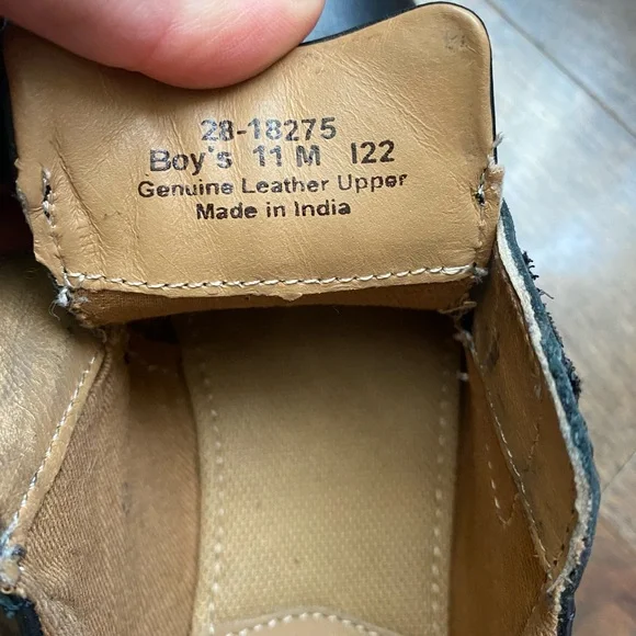 Johnston And Murphy Little Boys Dress Shoes Velcro Close Kids Size 11 - Picture 7 of 7